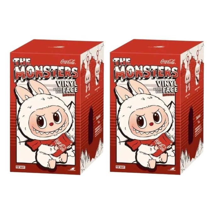 Pop Mart x Coca Cola The Monsters Labubu Σφραγισμένη Θήκη (2 Τυφλά Κουτιά)