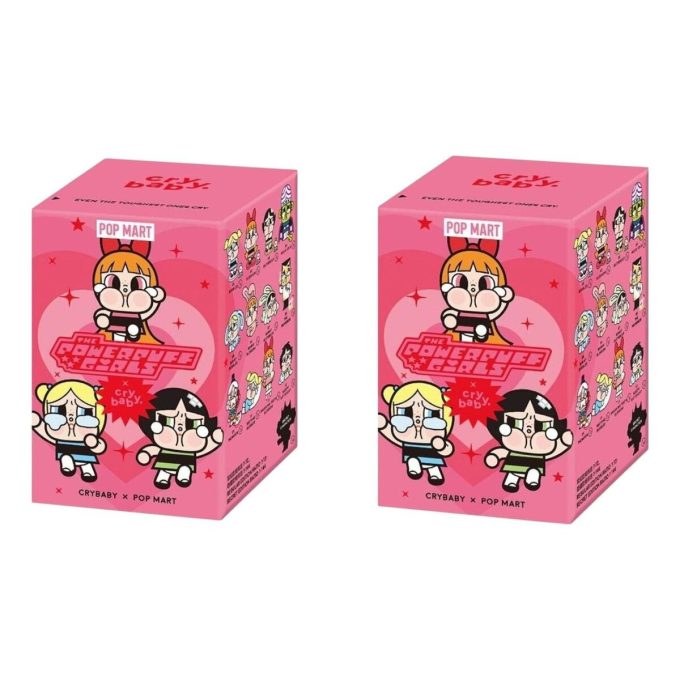 Pop Mart x Powerpuff Girls CryBaby Φιγούρες Βινυλίου σε Σφραγισμένη Θήκη (2 Κουτιά Τυφλά)