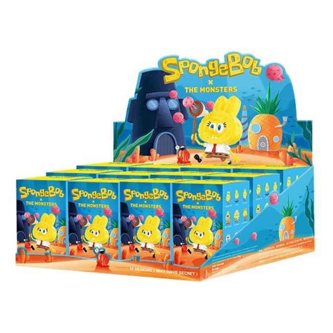 Pop Mart x SpongeBob The Monsters Σφραγισμένη Θήκη Labubu (12 Τυφλά Κουτιά)