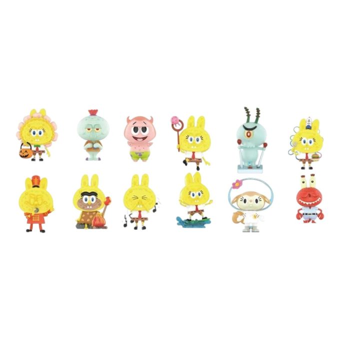 Pop Mart x SpongeBob The Monsters Σφραγισμένη Θήκη Labubu (12 Τυφλά Κουτιά)