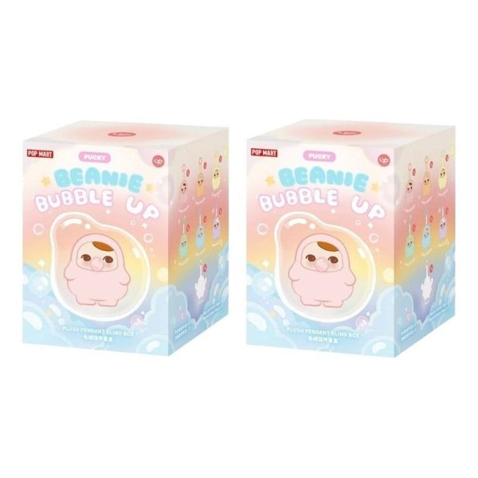 Λούτρινο μενταγιόν Pucky Beanie Bubble Up σε σφραγισμένες θήκες (2 τυφλά κουτιά)