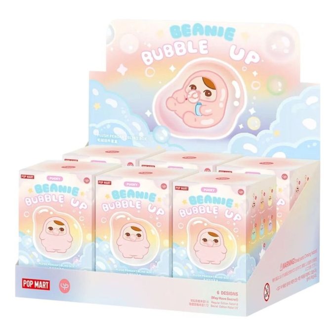 Λούτρινο μενταγιόν Pucky Beanie Bubble Up σε σφραγισμένες θήκες (6 τυφλά κουτιά)