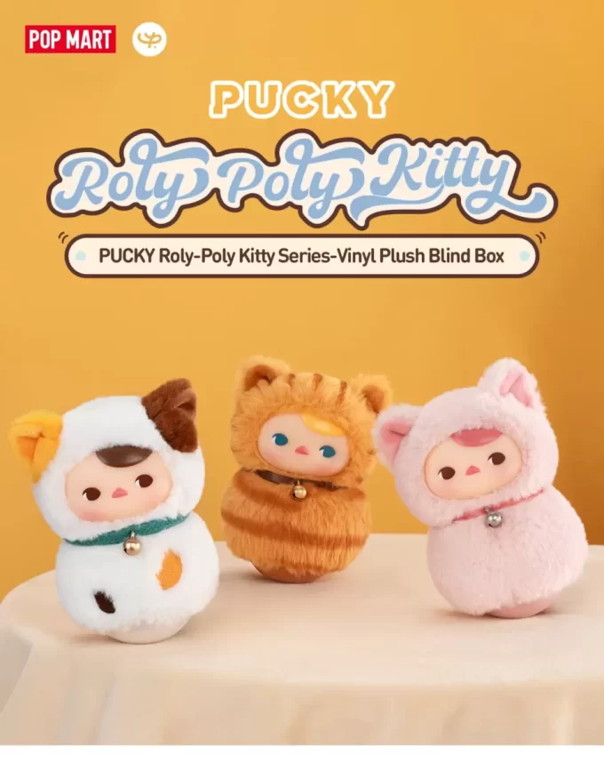 PUCKY Roly-Poly Kitty Series-Βινυλικό Κουτί Στόρι για Σκίαστρα