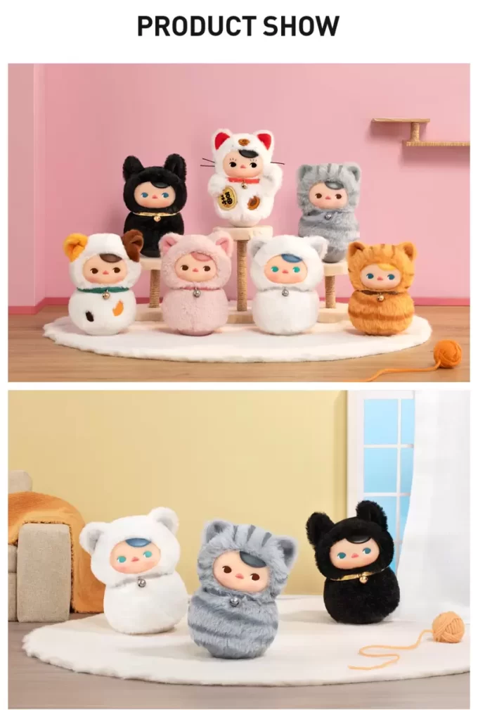 PUCKY Roly-Poly Kitty Series-Βινυλικό Κουτί Στόρι για Σκίαστρα
