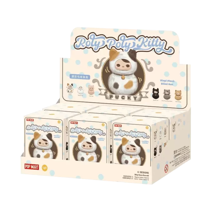 PUCKY Roly-Poly Kitty Series-Βινυλικό Κουτί Στόρι για Σκίαστρα