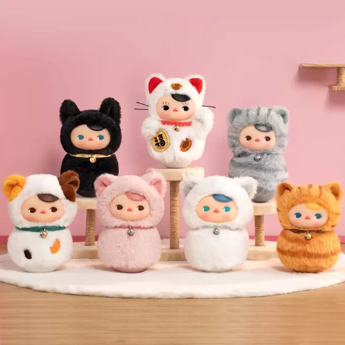 PUCKY Roly-Poly Kitty Series-Βινυλικό Κουτί Στόρι για Σκίαστρα