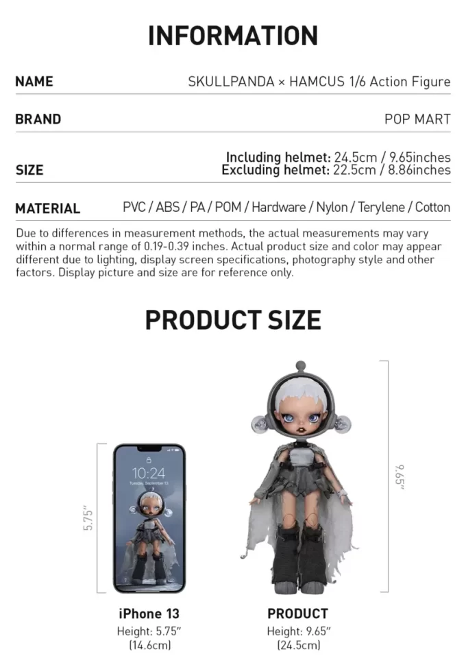 Φιγούρα δράσης SKULLPANDA × HAMCUS 1/6