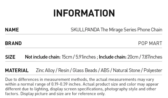SKULLPANDA Η αλυσίδα τηλεφώνου της σειράς Mirage