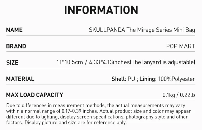 SKULLPANDA Μίνι Τσάντα Mirage Series