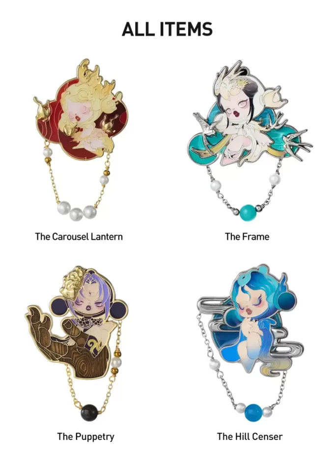 SKULLPANDA Καρφίτσα στήθους The Mirage Series