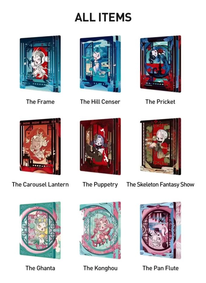 Κάρτες Συλλογής Τέχνης SKULLPANDA The Mirage Series Figures