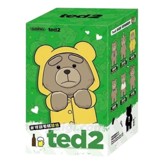Ted2 Αρκουδάκι με Λούτρινο Κρεμαστό Θήκη Σφραγισμένη με 1 Κουτί για Τυφλά