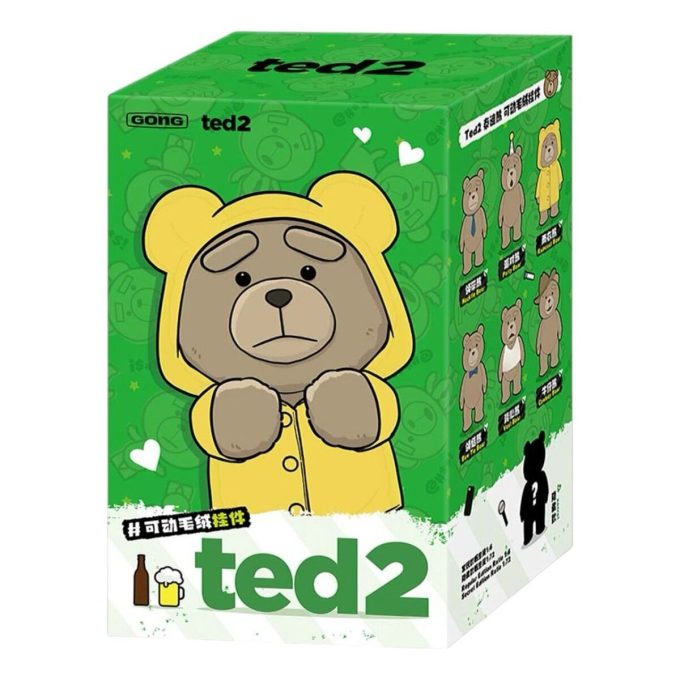 Ted2 Αρκουδάκι με Λούτρινο Κρεμαστό Θήκη Σφραγισμένη με 1 Κουτί για Τυφλά