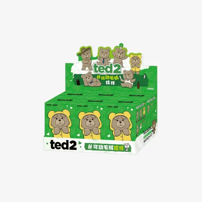 Λούτρινο μενταγιόν δράσης Ted2 με αρκουδάκι