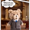 Λούτρινο μενταγιόν δράσης Ted2 με αρκουδάκι