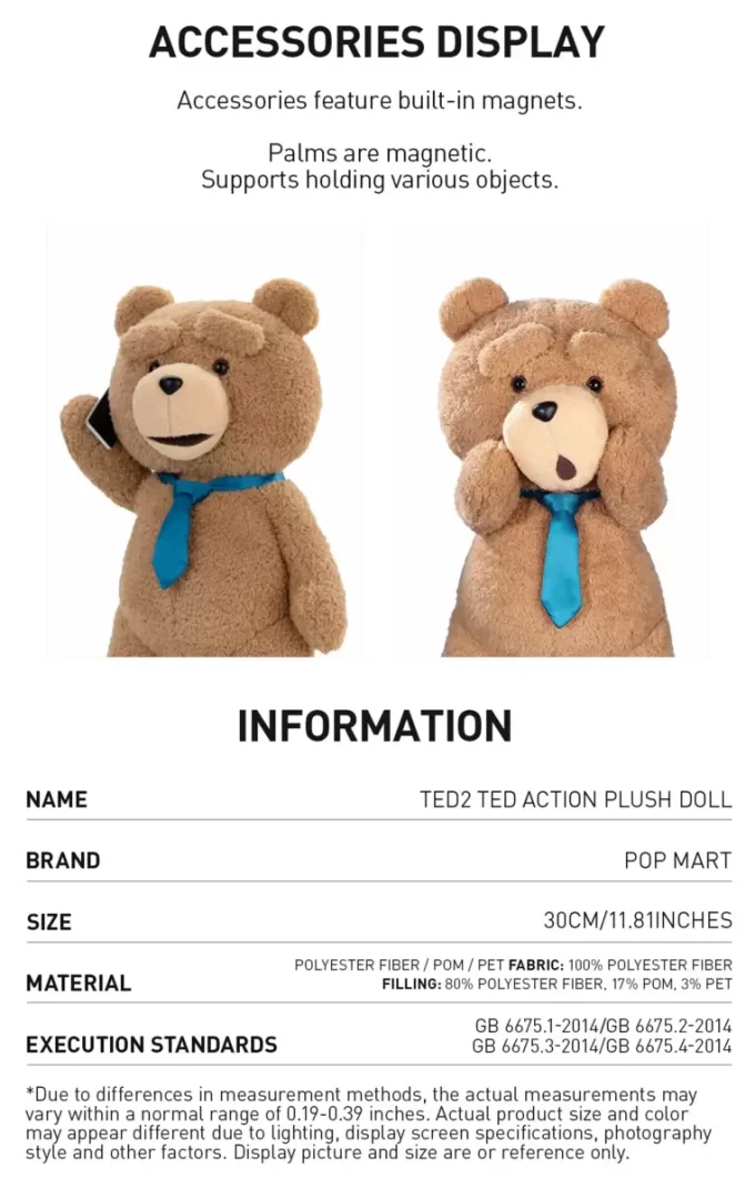 Λούτρινη Φιγούρα Δράσης Ted2-ted