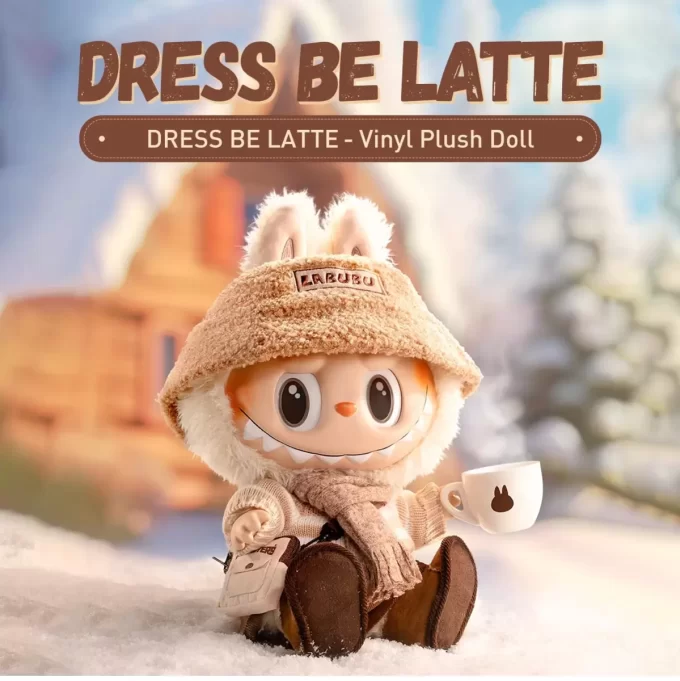 THE MONSTERS – DRESS BE LATTE Λούτρινη Κούκλα Βινυλίου