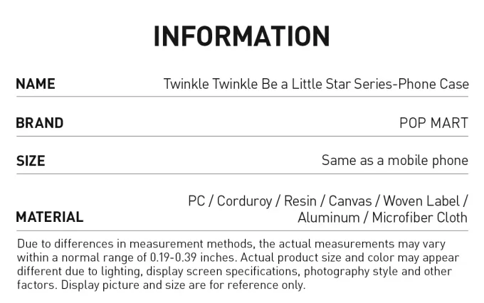 Θήκη τηλεφώνου Twinkle Twinkle Be A Little Star Series