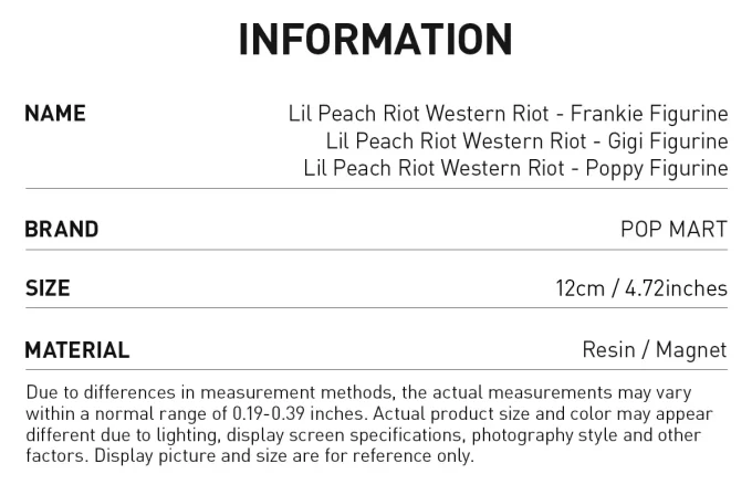 Φιγούρες Western Riot Lil Peach Riot